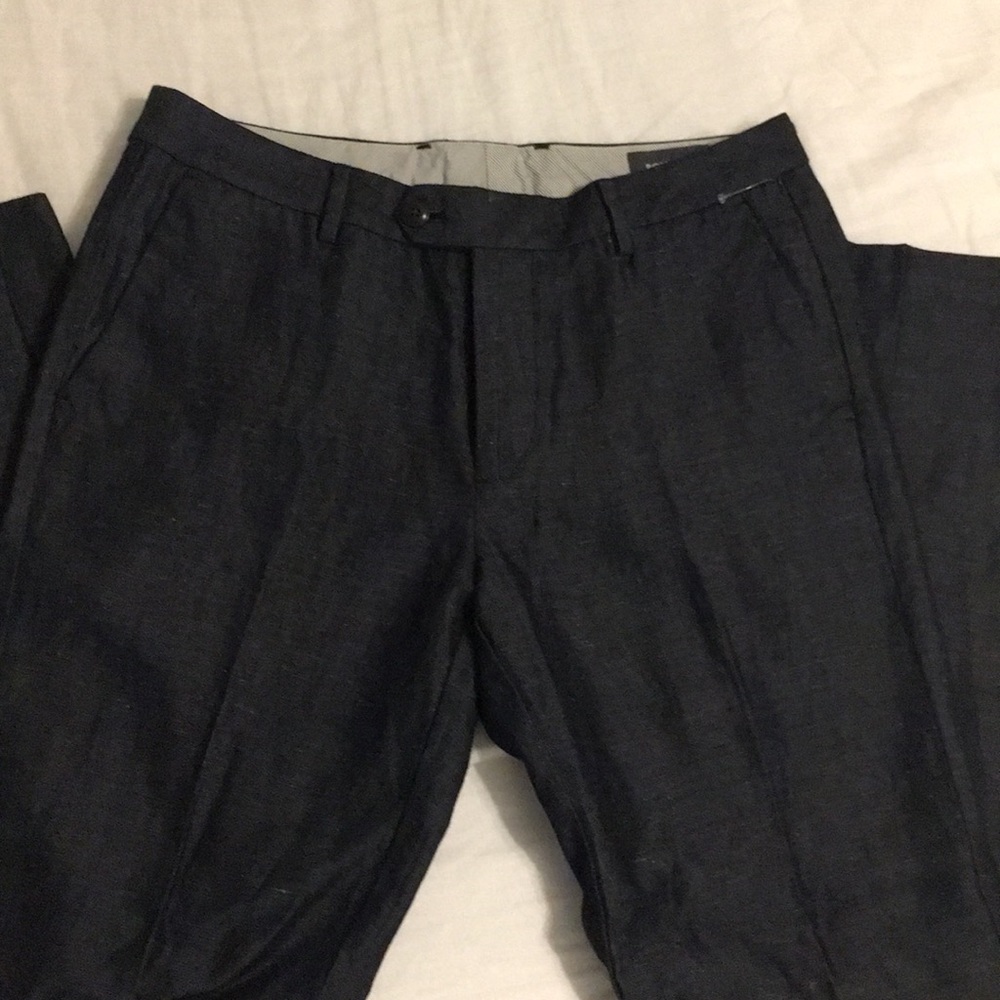 Bonobos Black Linen Pants- NEVER WORN